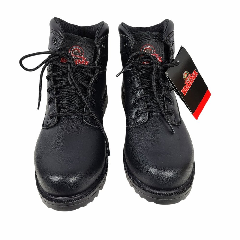Brahma Men's Escott Work Boot Size 8.5 Soft Toe Wide Width Black